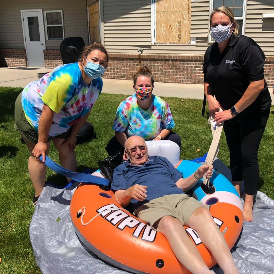 Who doesn't love a water slide!