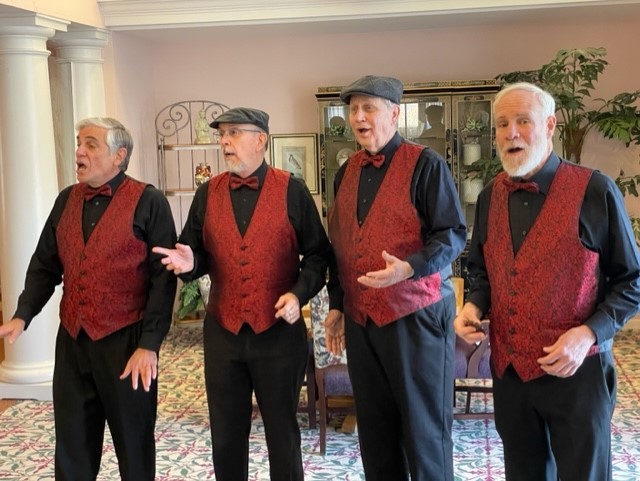 Barber shop quartet at Brookline.  