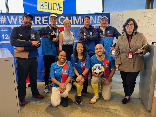 One of the winning groups from our Halloween costume contest.