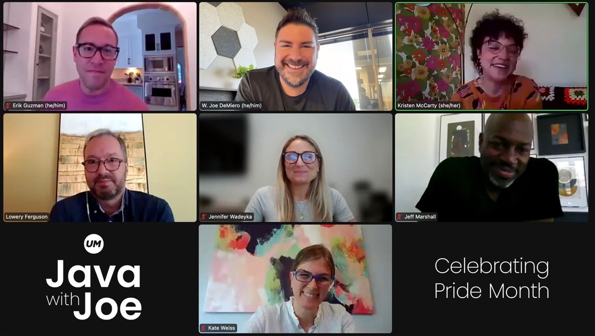 CELEBRATING PRIDE MONTH ON OUR WEEKLY “JAVA WITH JOE” AGENCY COMMUNITY FORUM WITH US CEO W. JOE DEMIERO.