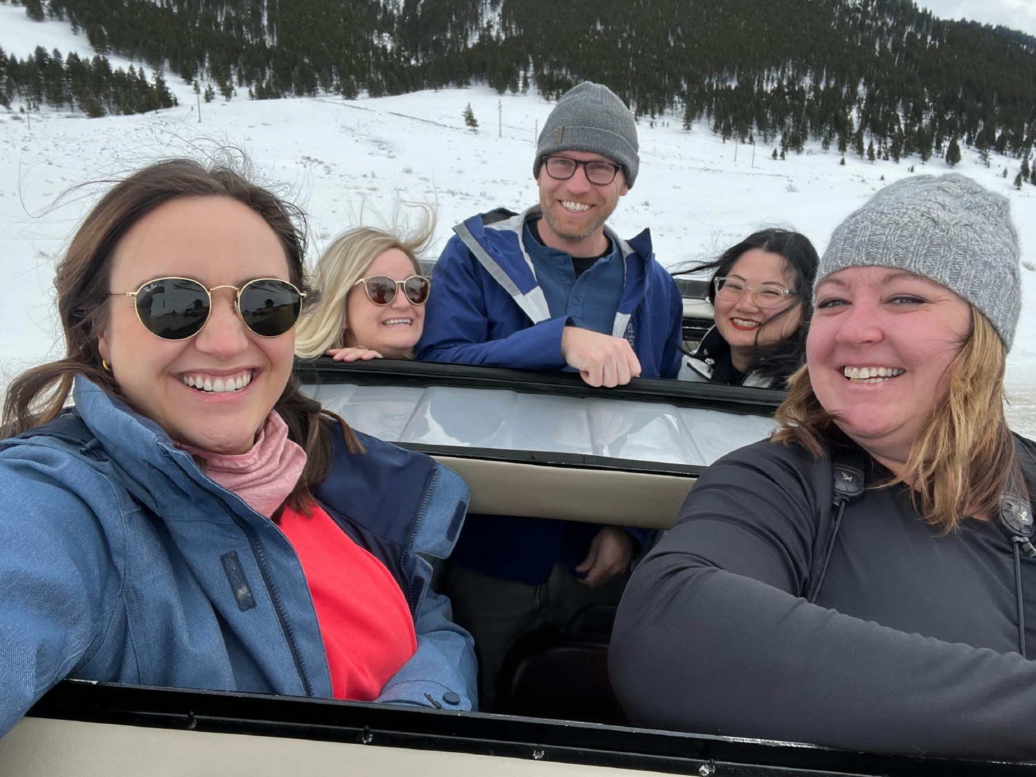 Our work takes on adventures, including participating in all the winter fun that client Jackson Hole has to offer.