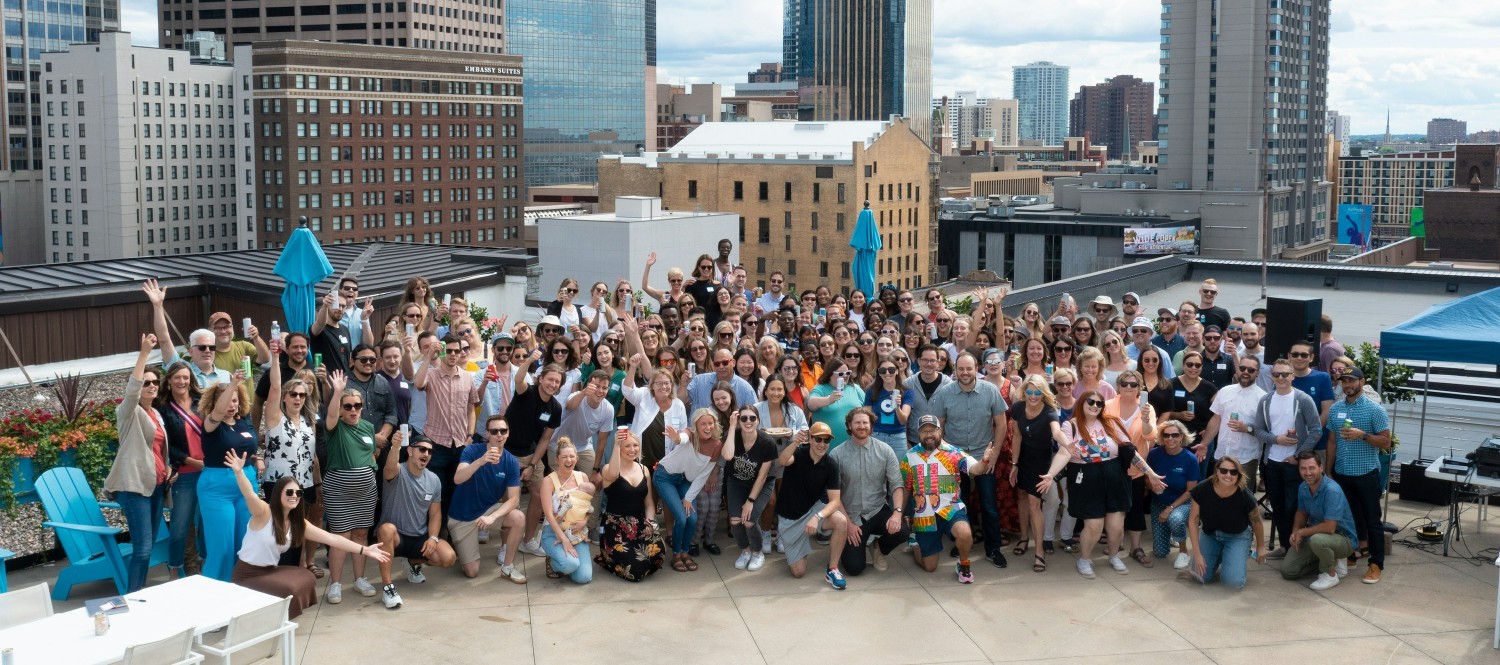 We celebrate with numerous gatherings, including an annual all-agency party on our rooftop each summer.