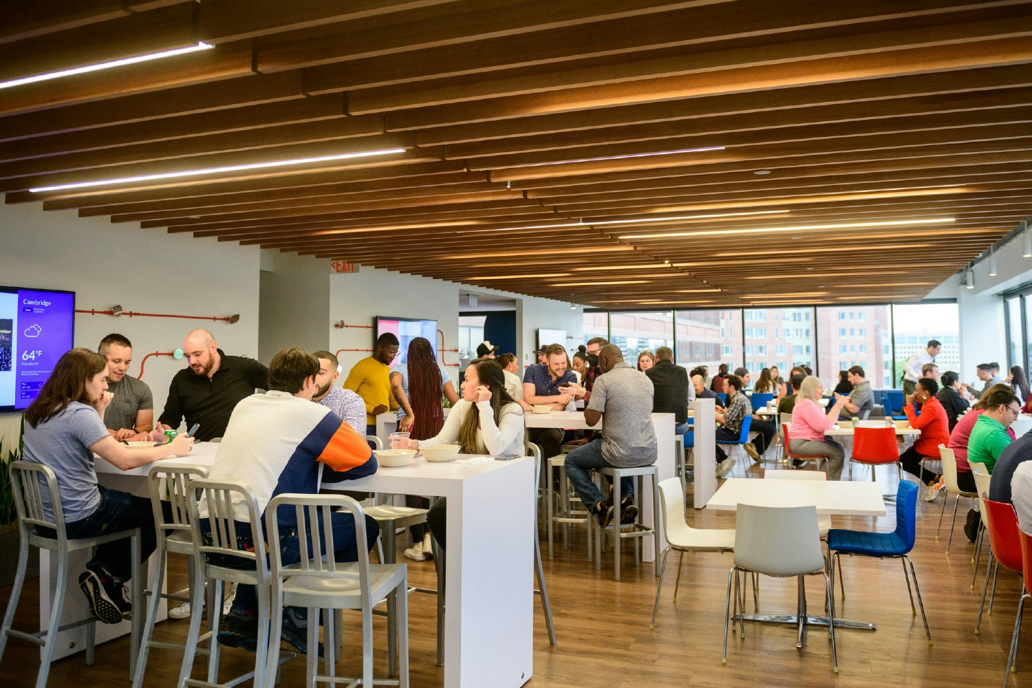 CarGurus encourages employees to connect over lunch, which is subsidized by CarGurus and delivered to the office