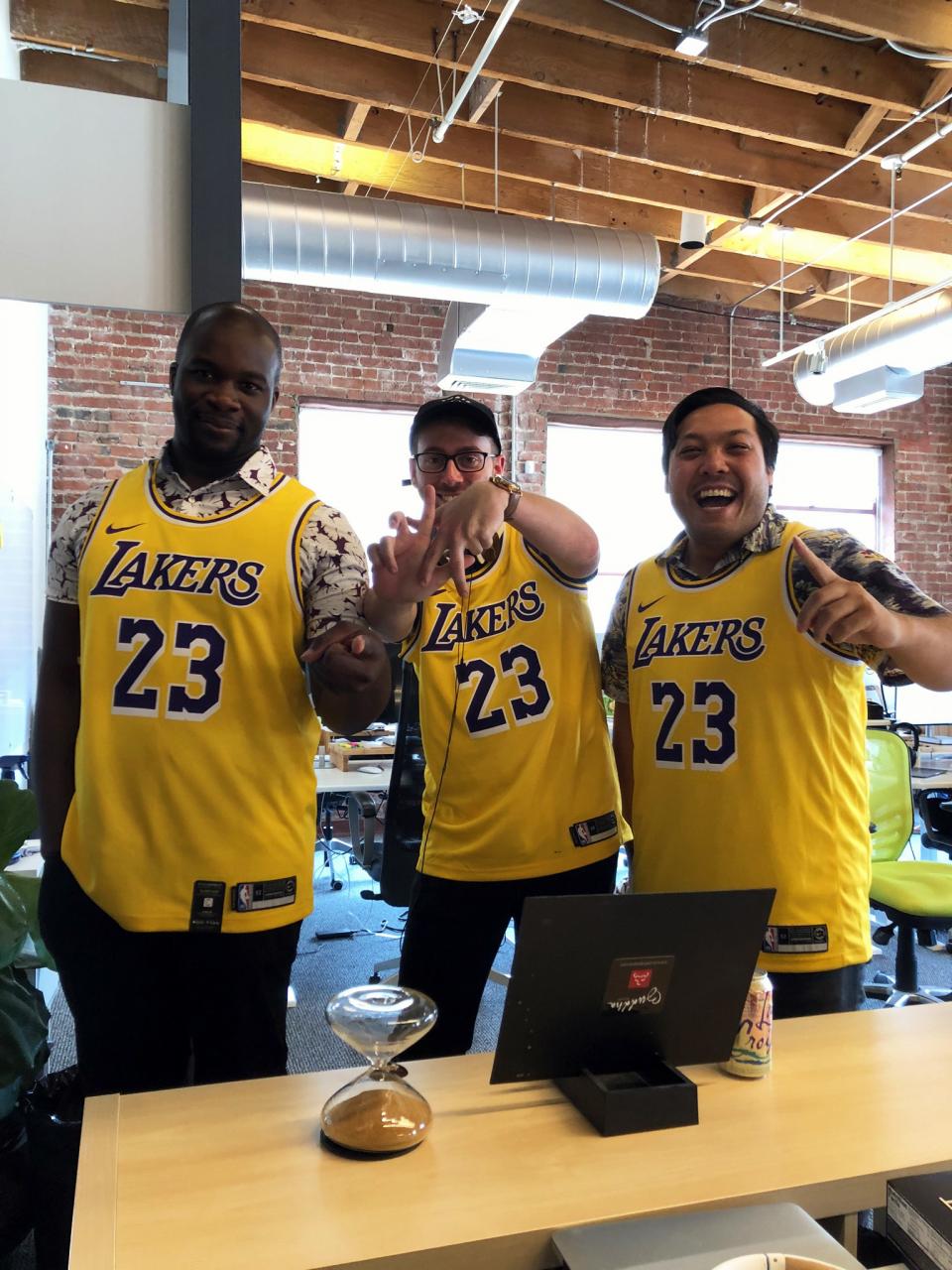 LA Lakers Fans in our San Francisco Office