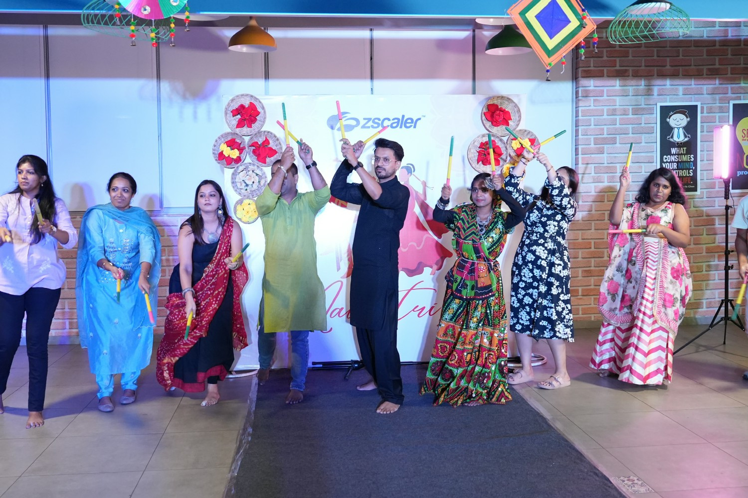 Local festivities and celebrations at one of our Zscaler India offices.