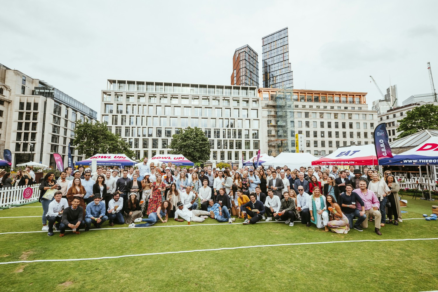 The UK team coming together for a fun afternoon of celebrations and fun competition. 
