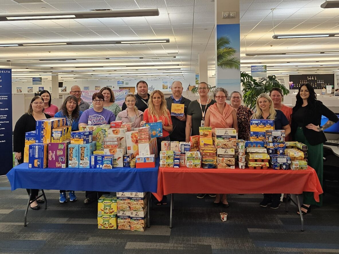 Our Customer Engagement Center collects food for a good cause in Minot, North Dakota.