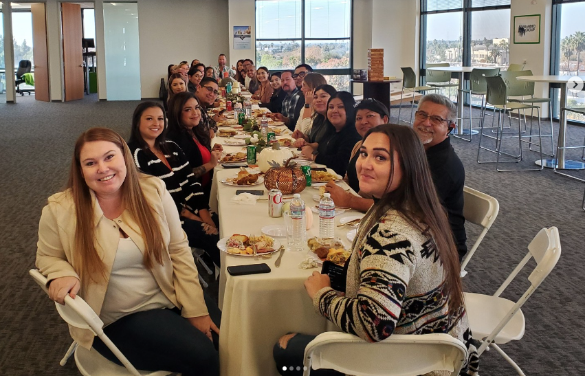 Celebrating #Worksgiving with a delicious potluck and lots of gratitude.