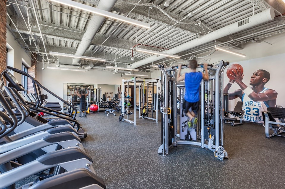 AvidXchange's state-of-the-art fitness center.