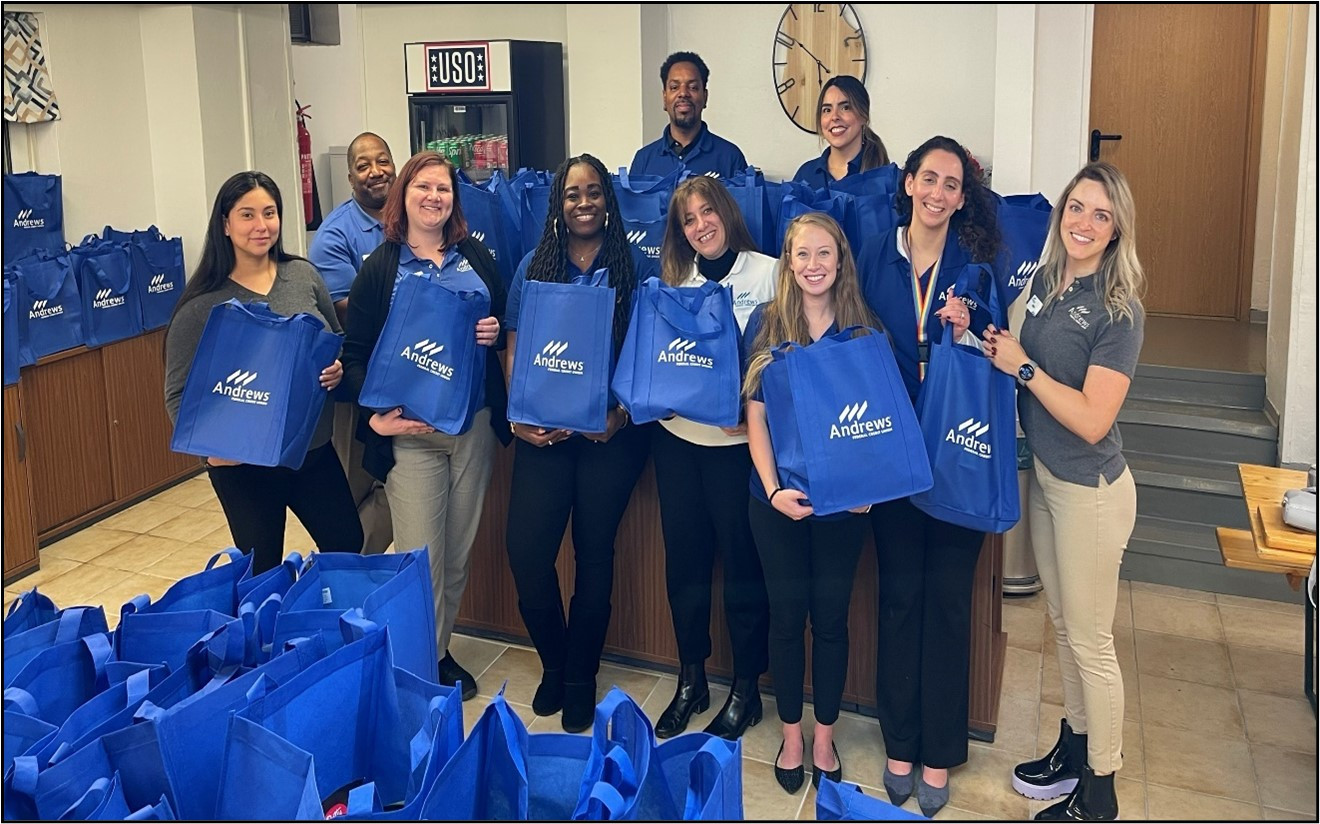 Staff volunteers delivered 1,200+ Thanksgiving turkeys and bags of groceries throughout our multinational branch network