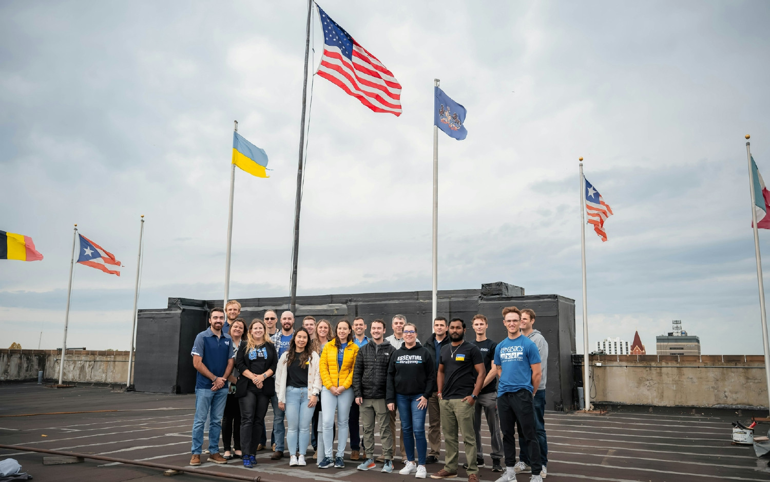 We celebrate our diversity with 50 country flags on our global HQ, each representing the nationalities of our employees.