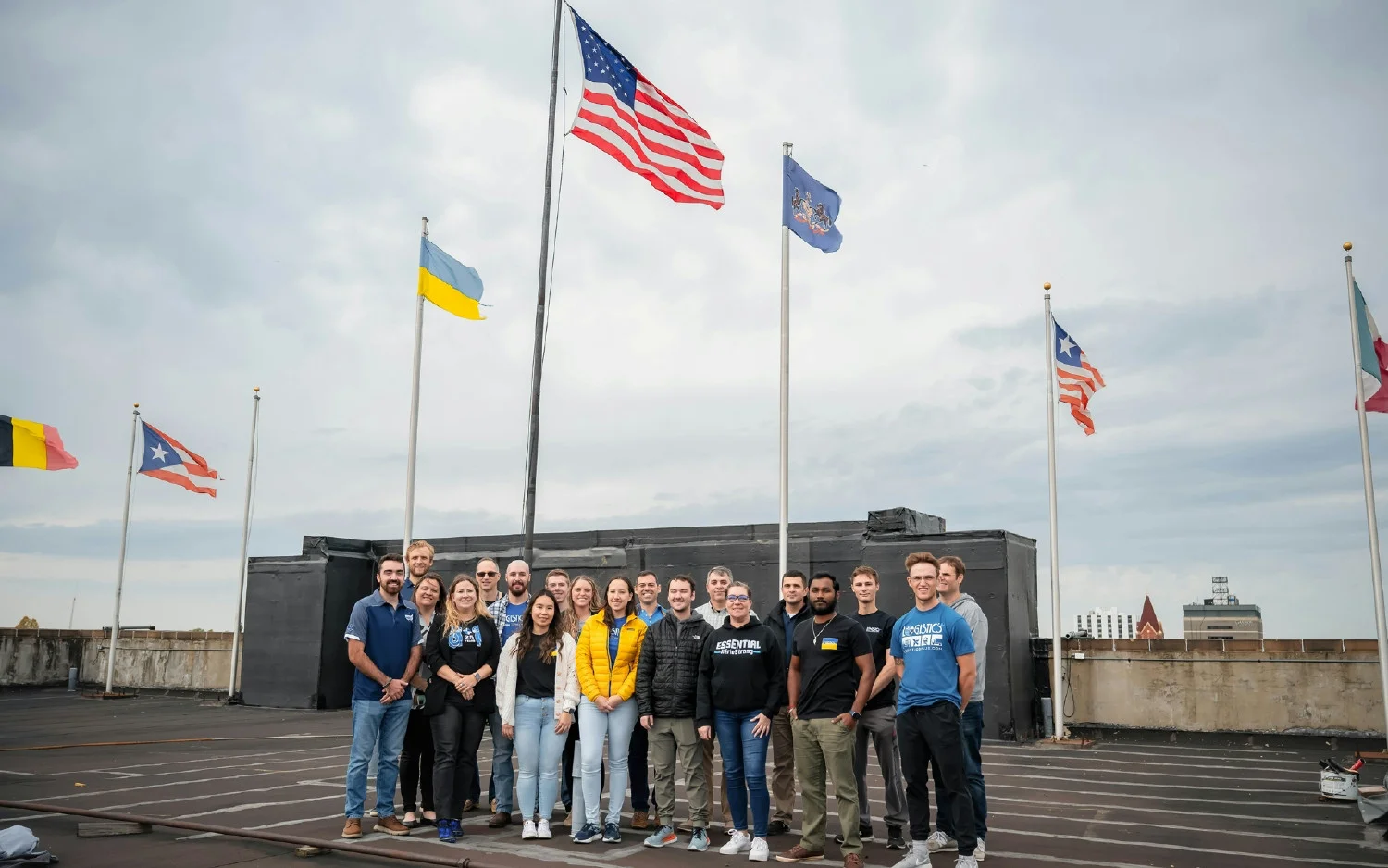 We celebrate our diversity with 50 country flags on our global HQ, each representing the nationalities of our employees.
