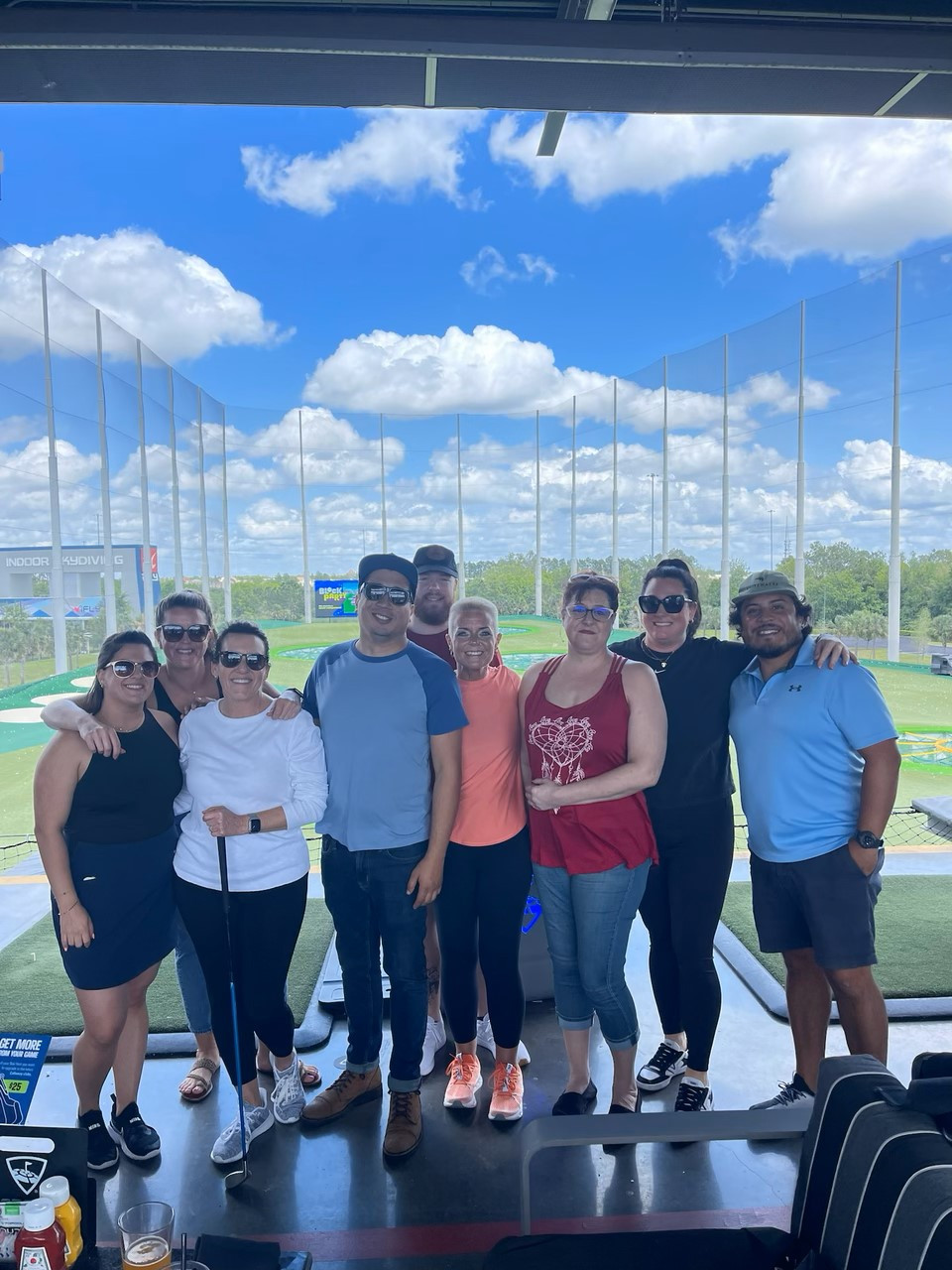 Some of our Florida teammates gathered for a fun Top Golf outing together to bond and get to know each other better.