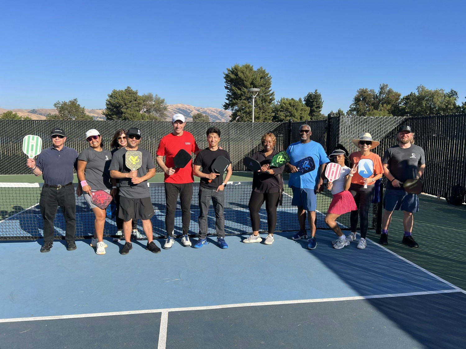 Teamwork makes the dream work, on the court and in the office! 💙 #PickleballFun #StrongerTogether