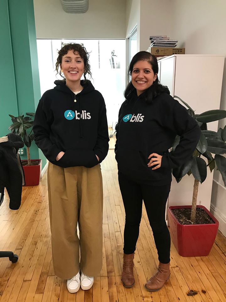 Rocking our Blis gear!