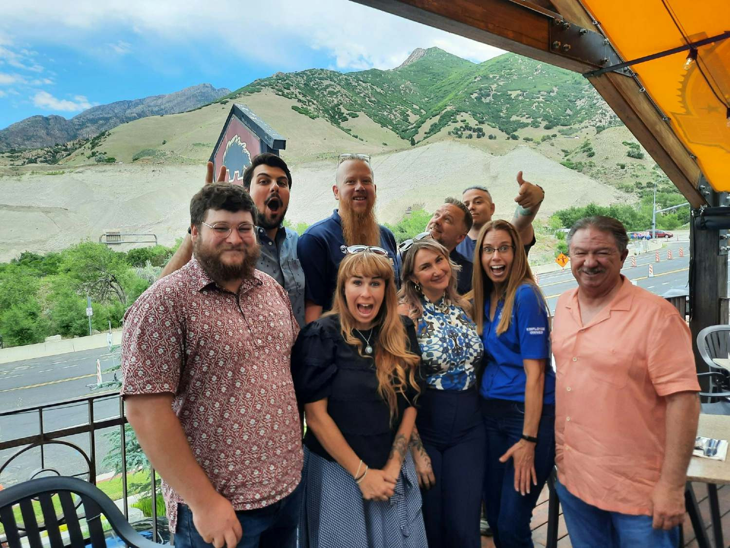Salt Lake City associates take a visiting associate out to lunch at a favorite local restaurant