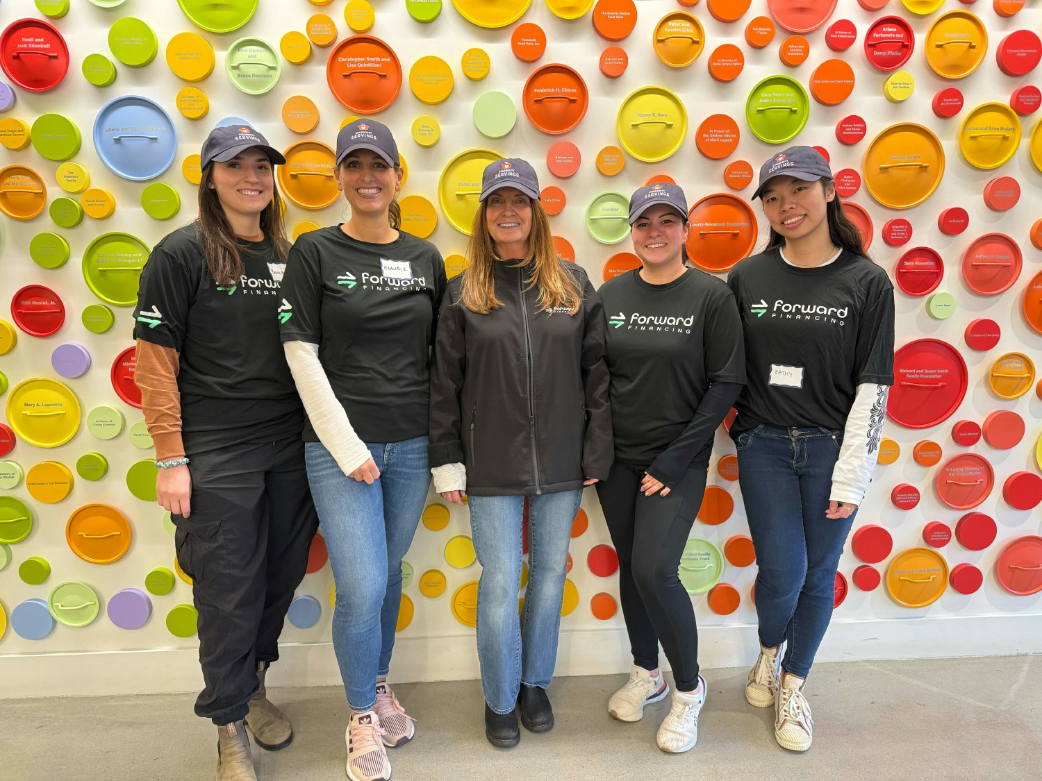 Members of the Forward team volunteering