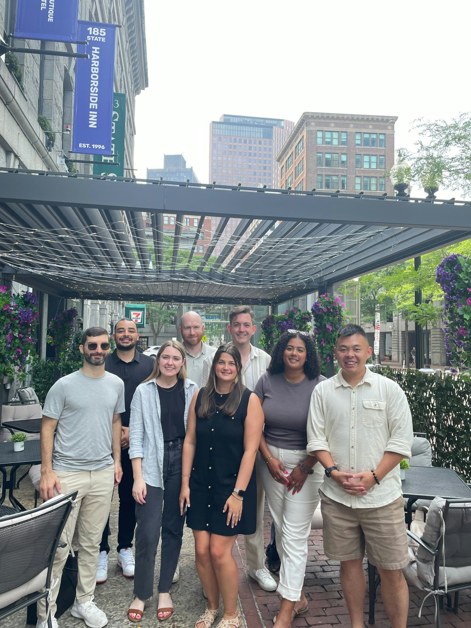 Members of the Forward team out for lunch in Boston where we are headquartered