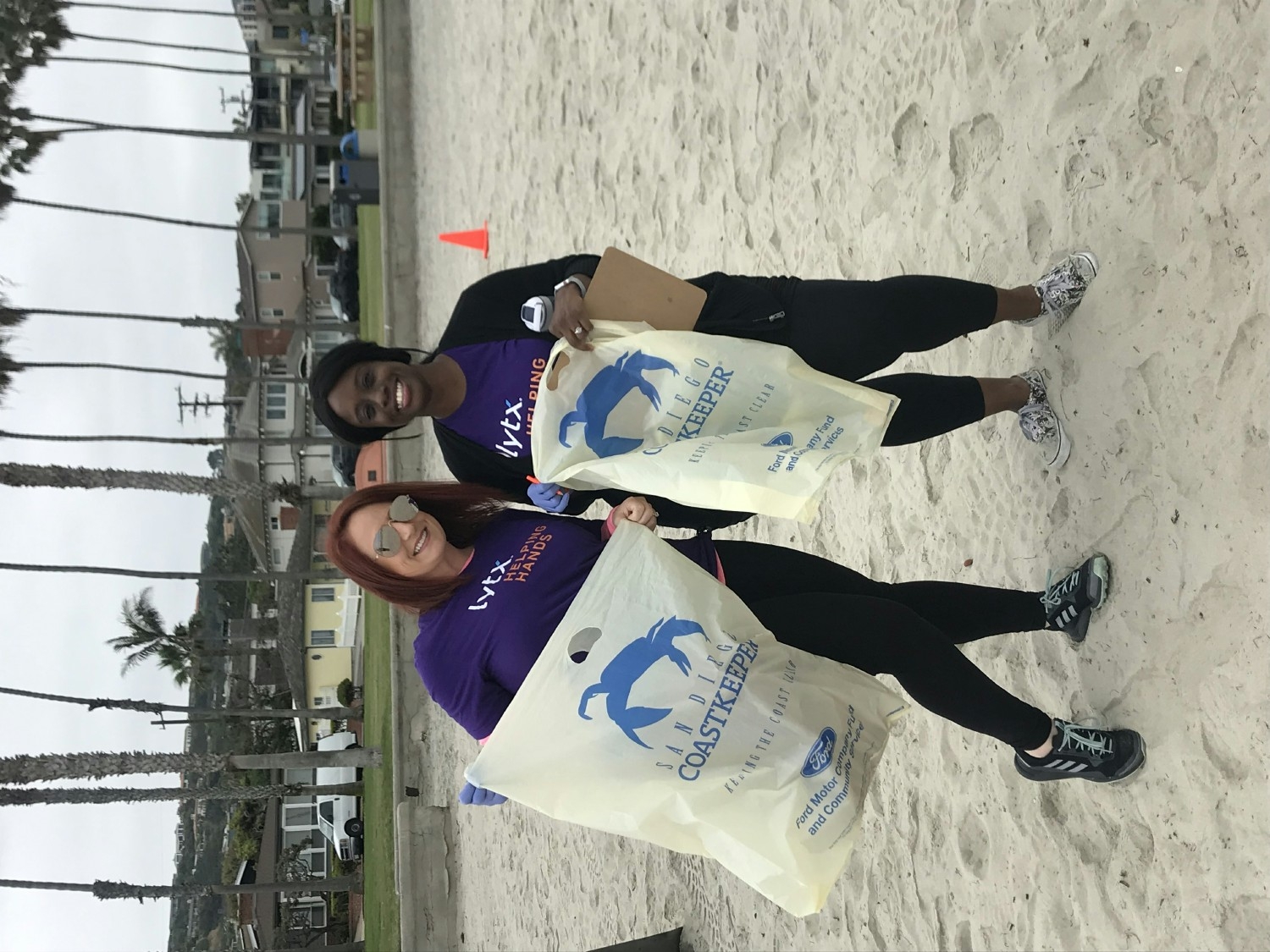 San Diego beach clean-up. Employees utilizing their VTO hours to get out in the community and make a difference. 