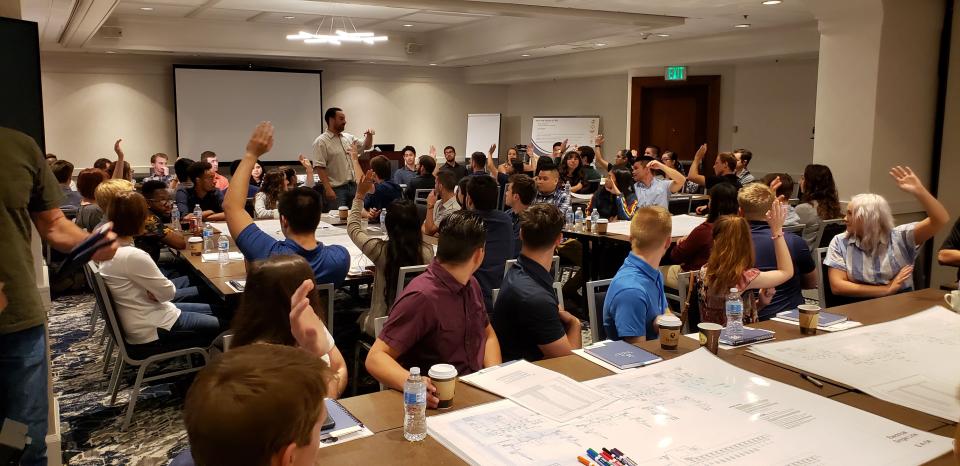 As part of Rosendin’s Annual Intern Week, interns received hands-on training from Rosendin’s award-winning Training Department