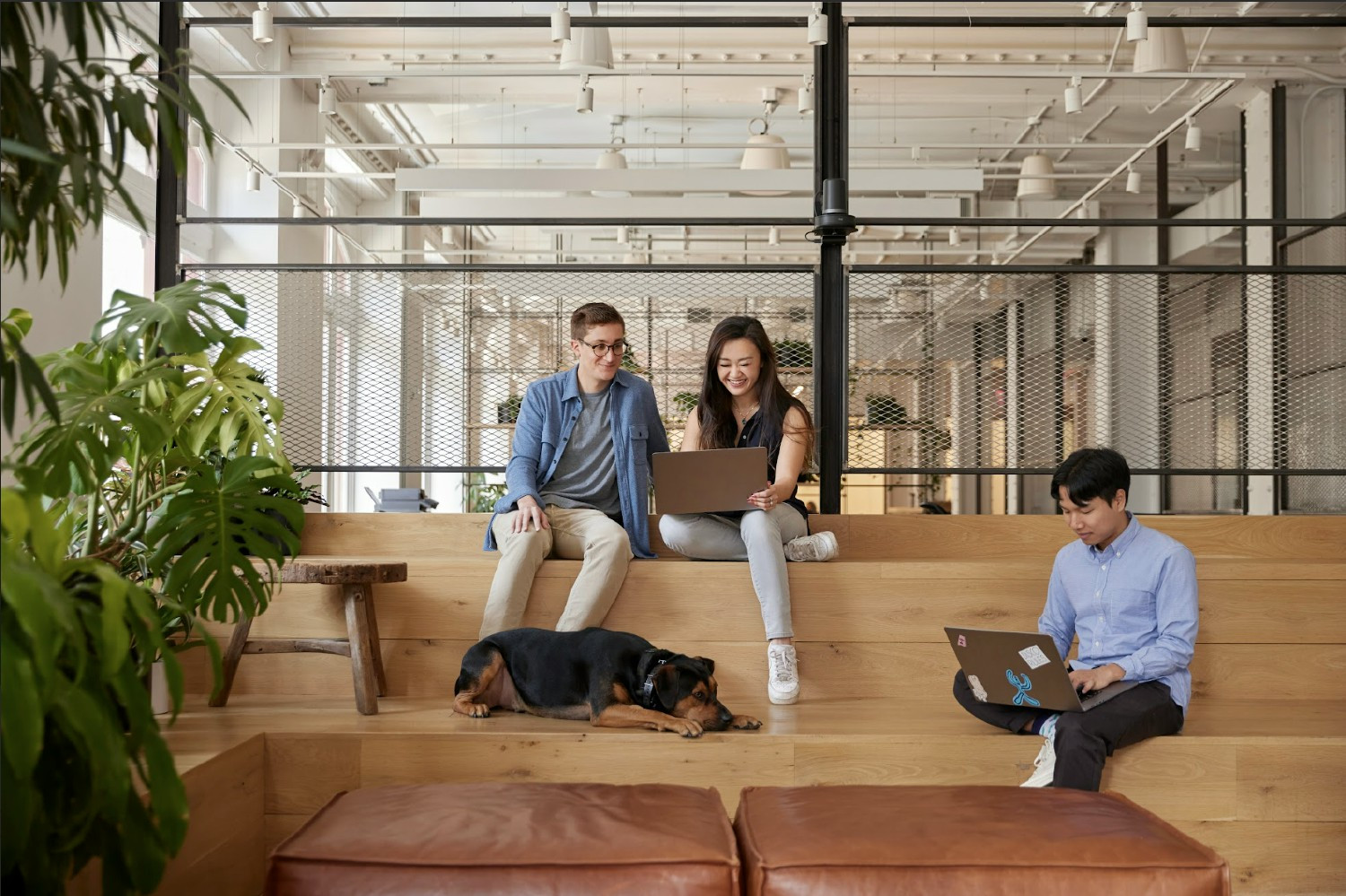 Our NY open space where employees can meet in large groups and collaborate.  