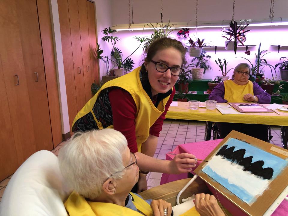 Painitng w/ Residents