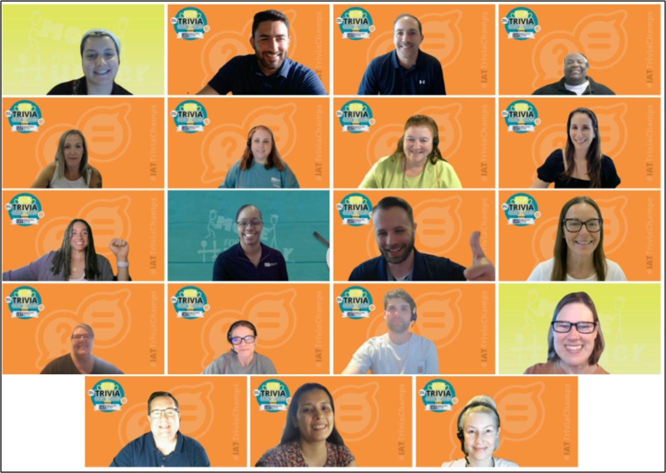 Giving back is part of the IAT culture. The IAT team rallies to donate more than 30,000 meals to Move for Hunger.