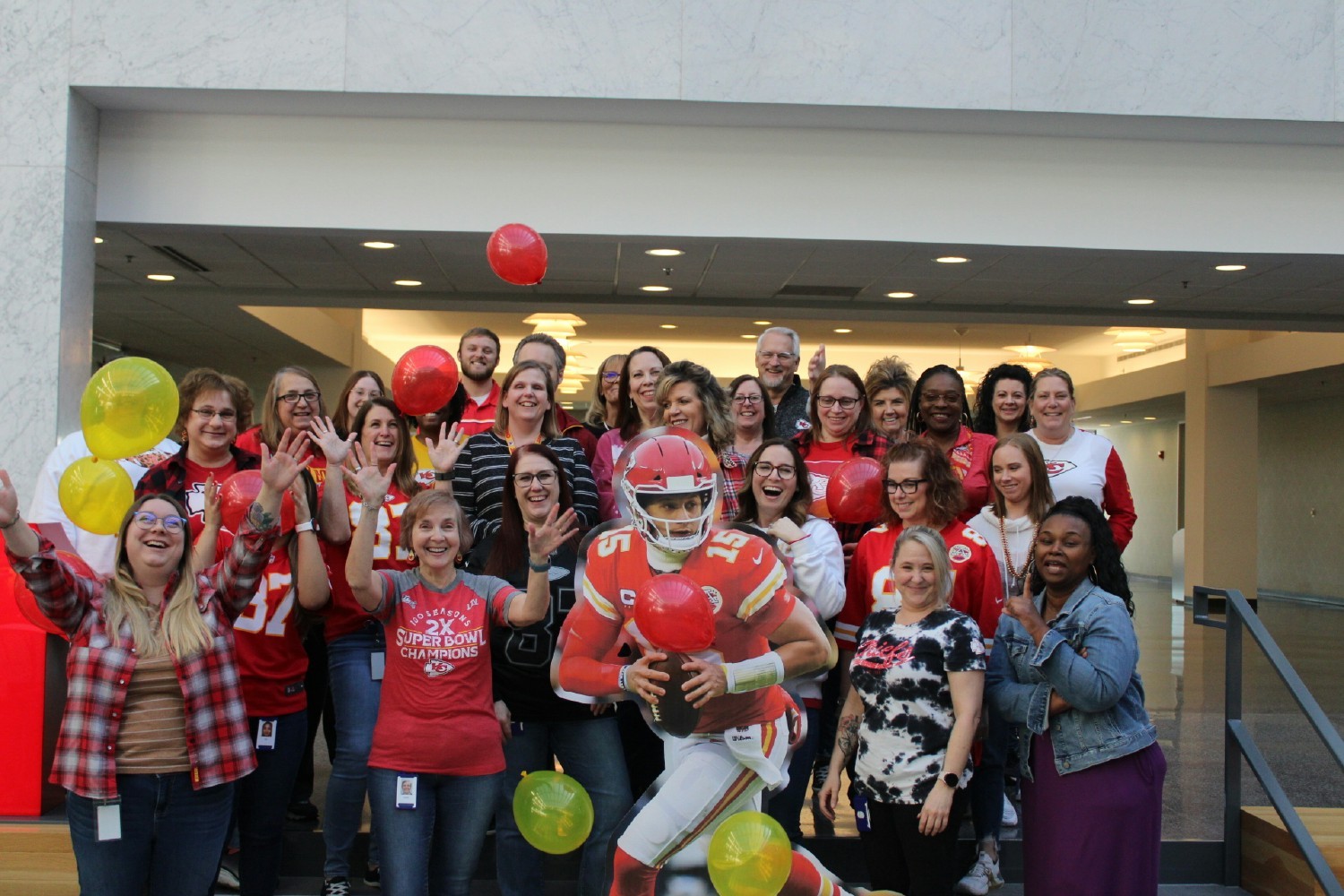 The IAT employees in Kansas City celebrate Super Bowl win!