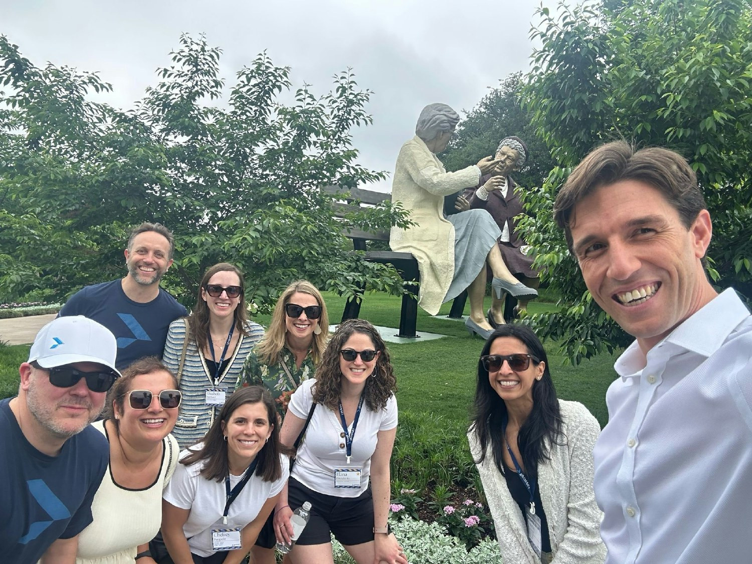 Team enjoying time together during one of our in-person events.  
