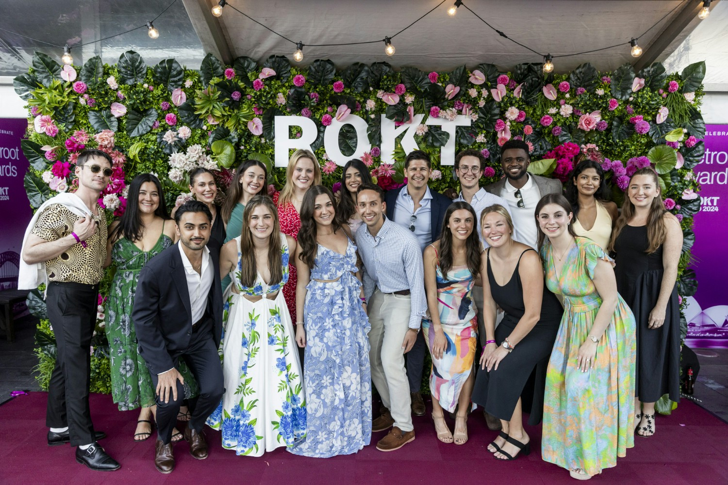 All dressed up for the Rokt Beetroot Awards