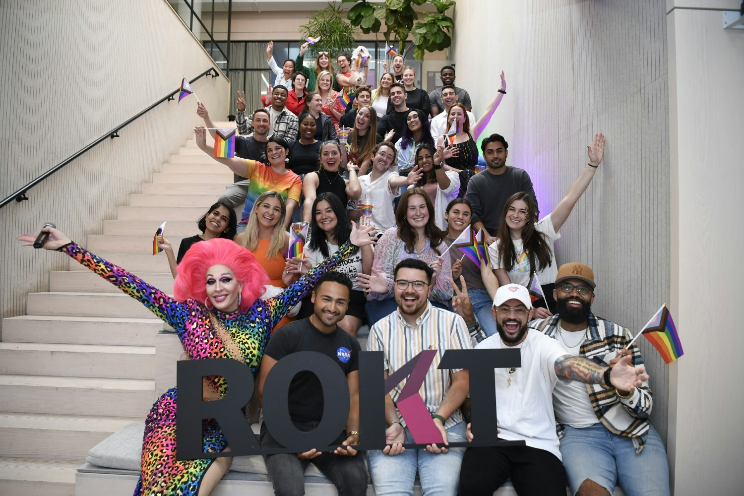 Rainbow Rokt'stars celebrating pride month 