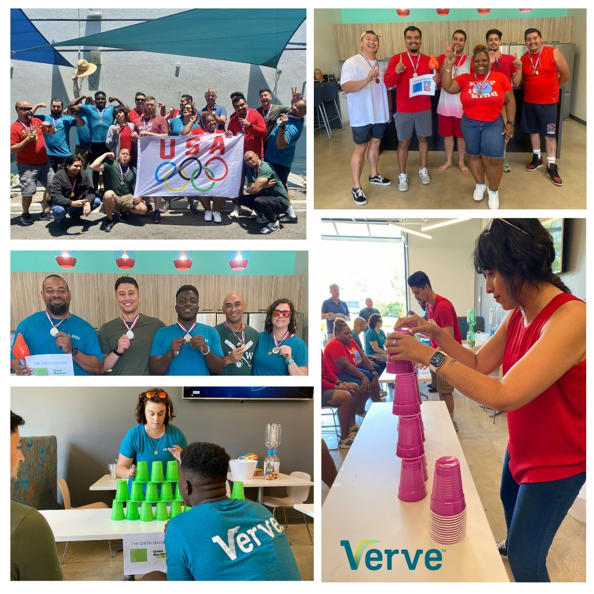 Verve Summer Olympics - Minute To Win It - building community and connection.