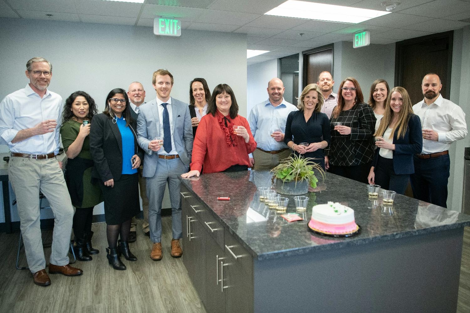 Dietrich Partners group photo & our CEO's birthday celebration - March 2020 (days before the pandemic restrictions hit) 