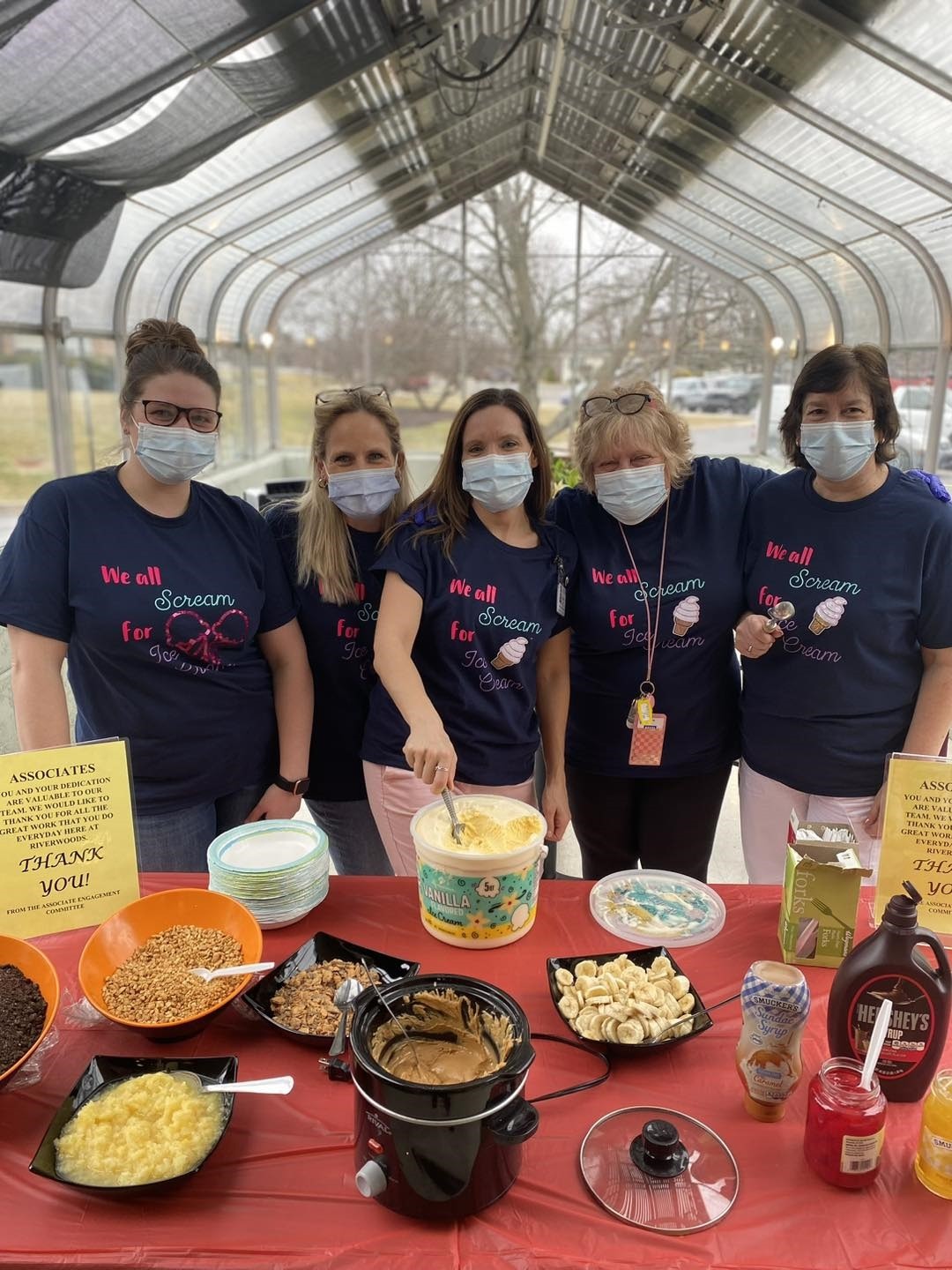 For Associate Appreciation Day, RiverWoods associates were treated to an ice cream bar.