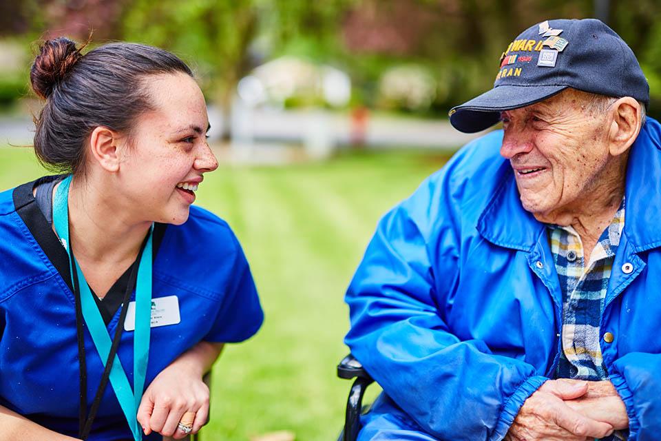 Caregivers are the first of many roles at our company that gets to engage with our residents regularly.
