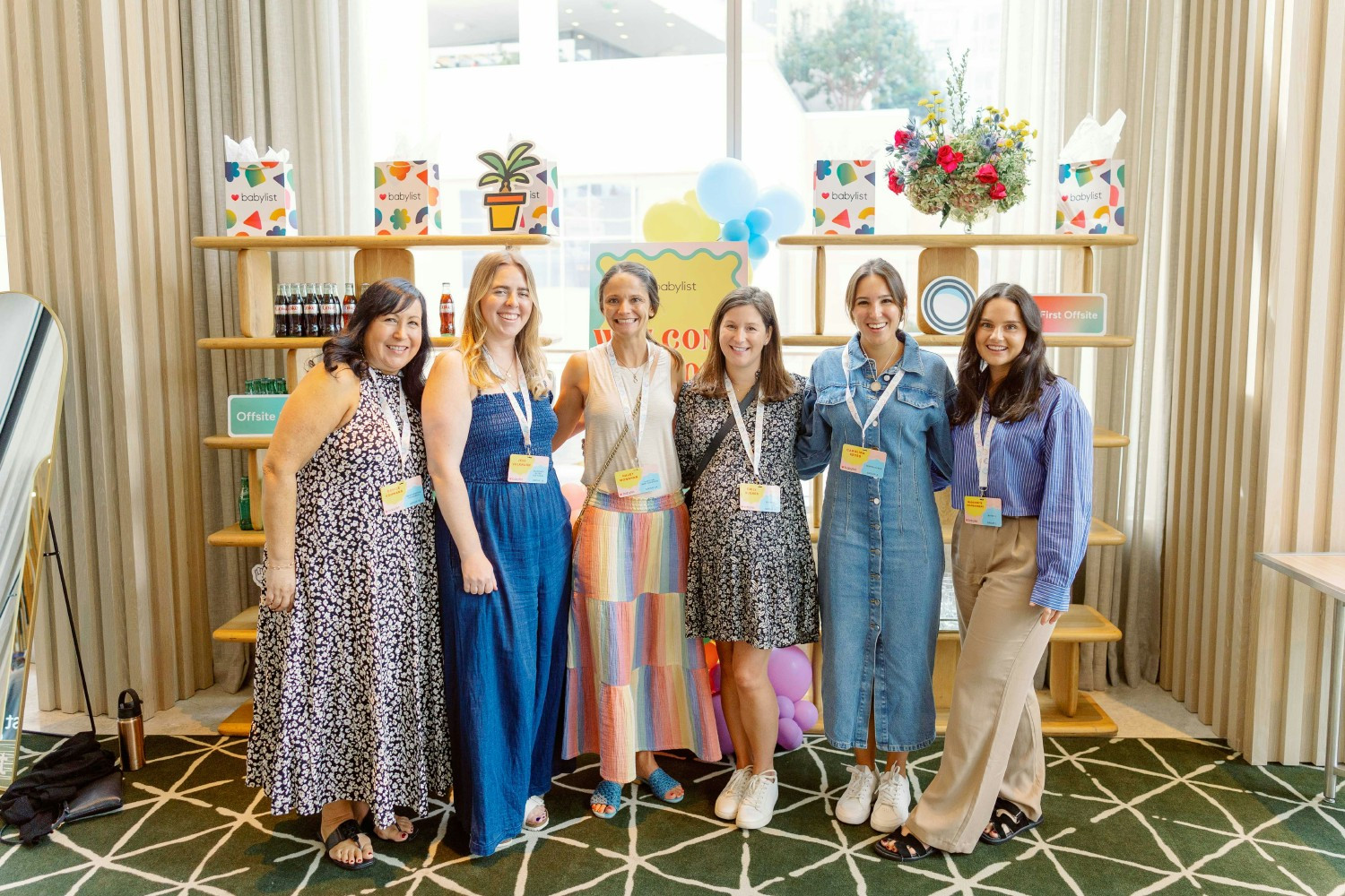 Team members during our Babylist offsite in 2023. 