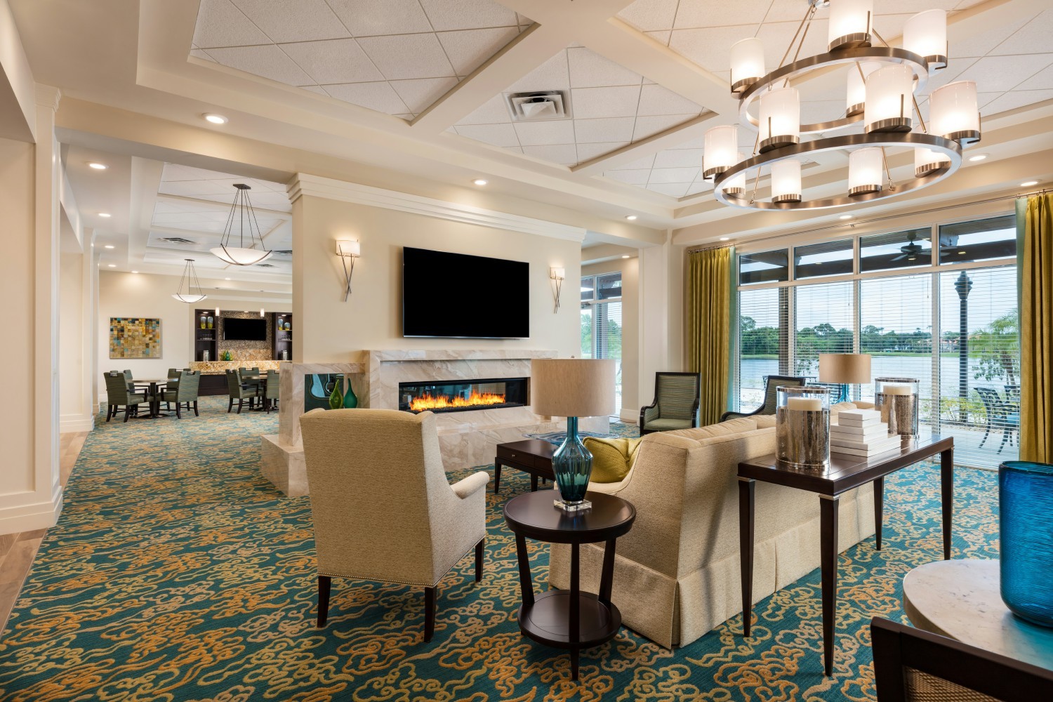 Our beautiful living room at Watercrest Port St. Lucie.