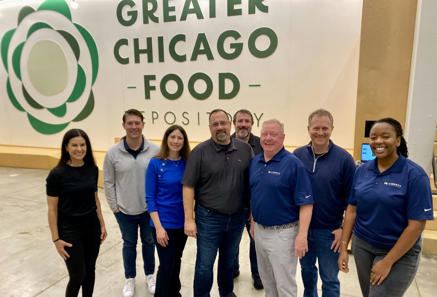 Liberty dedicated a workday giving back to the Chicago Food Depository.