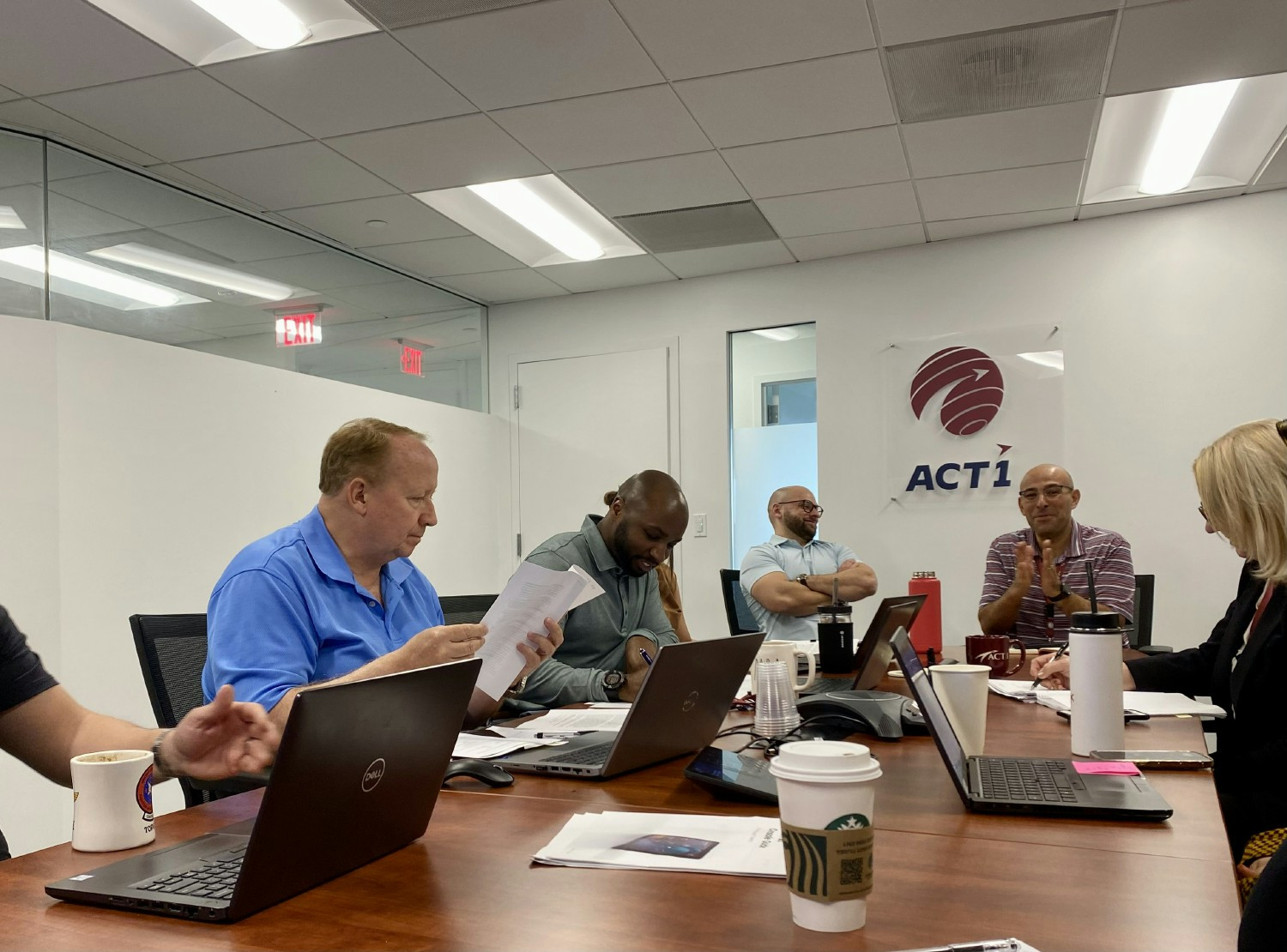 Finding solutions through collaboration is key. The team joins our President & CEO in mapping ACT1's Growth Strategy.