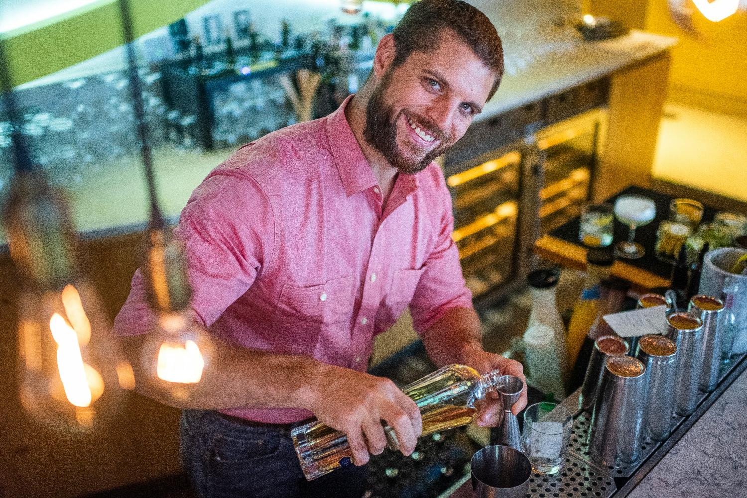 Making cocktails at China Chilcano in Washington, DC