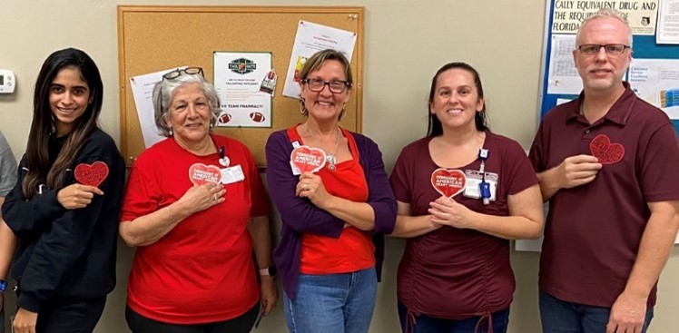 Chapters Health Pharmacy raising heart health awareness in February.