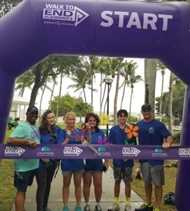 Chapters Health Hospice and Hospice of Okeechobee participate in Walk to End Alzheimer's.