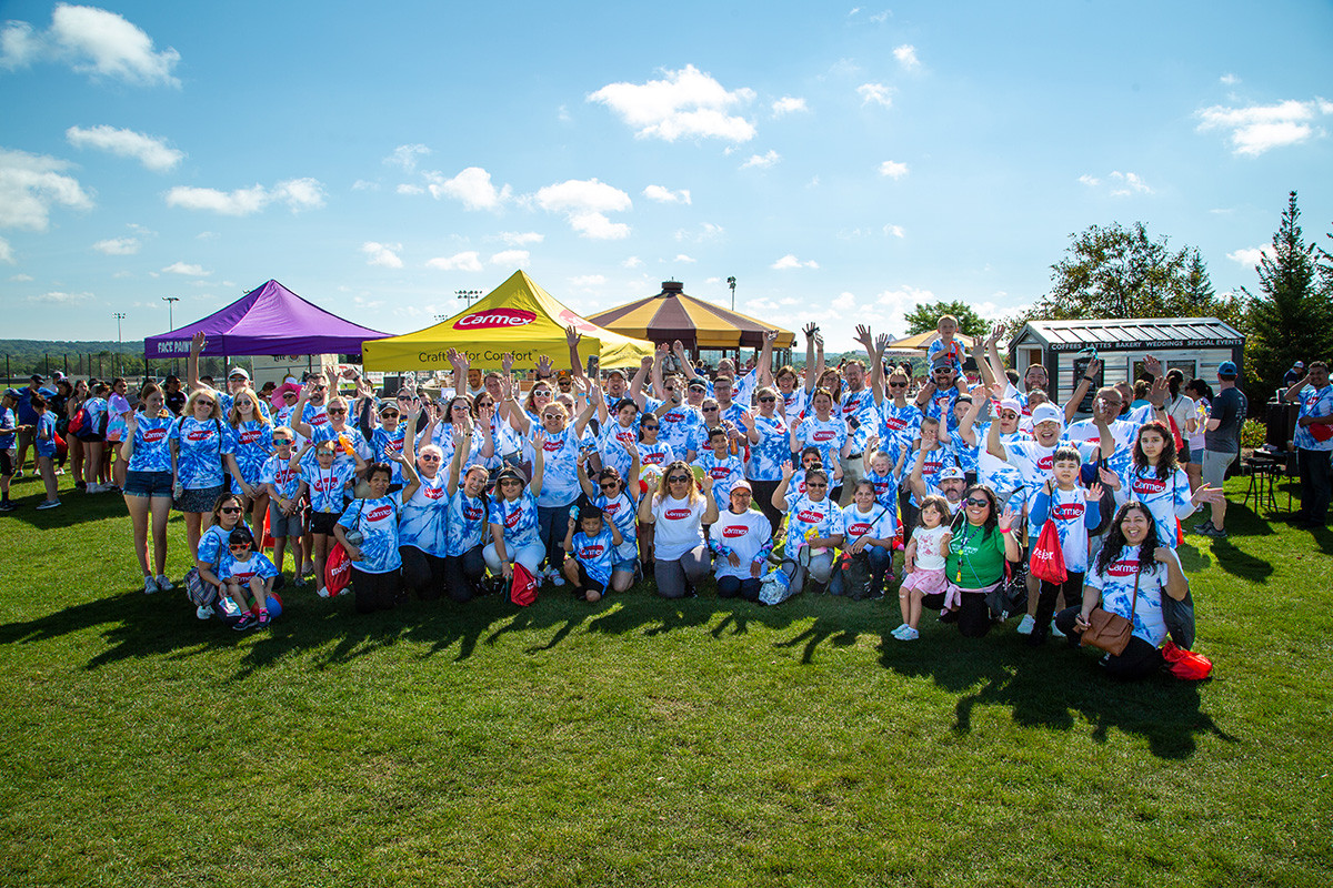 The Carmex team represented at the Make-A-Wish Walk for Wishes.