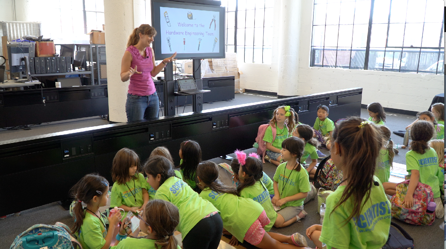 VHO presents to Project Scientist, a STEM summer camp for girls