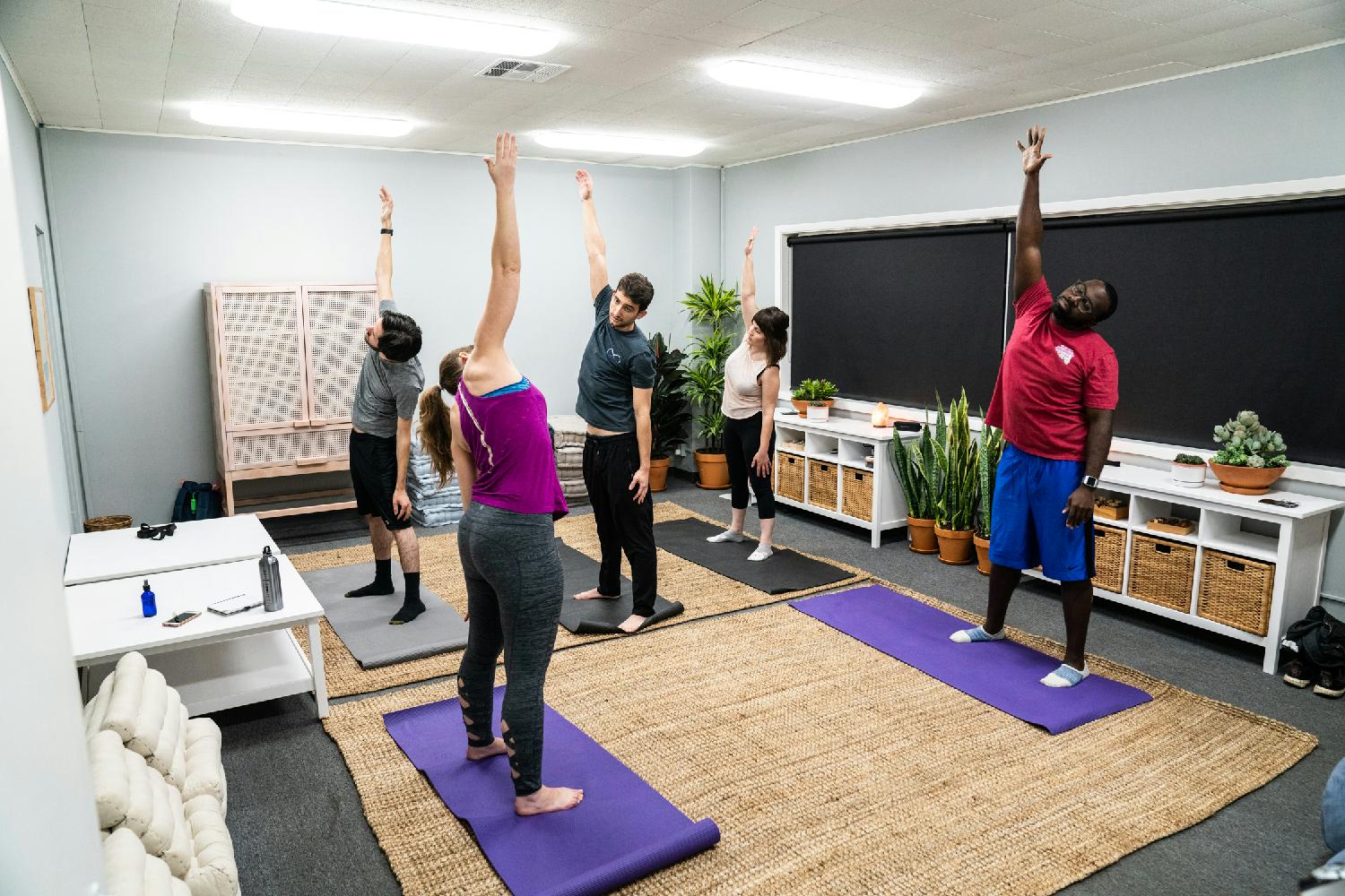 Serenity features meditation, yoga, and other mindfulness options for employees to enjoy throughout the day.