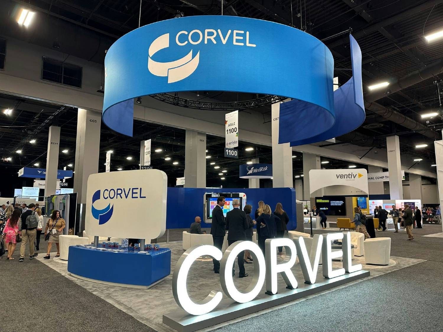 CorVel's new booth displayed at RIMS