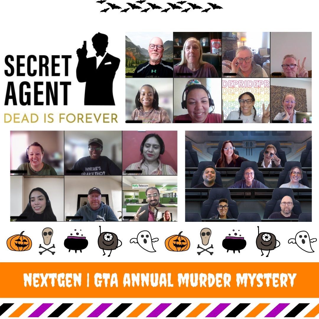 Our team got in the Halloween spirit for our annual virtual Murder Mystery! 
