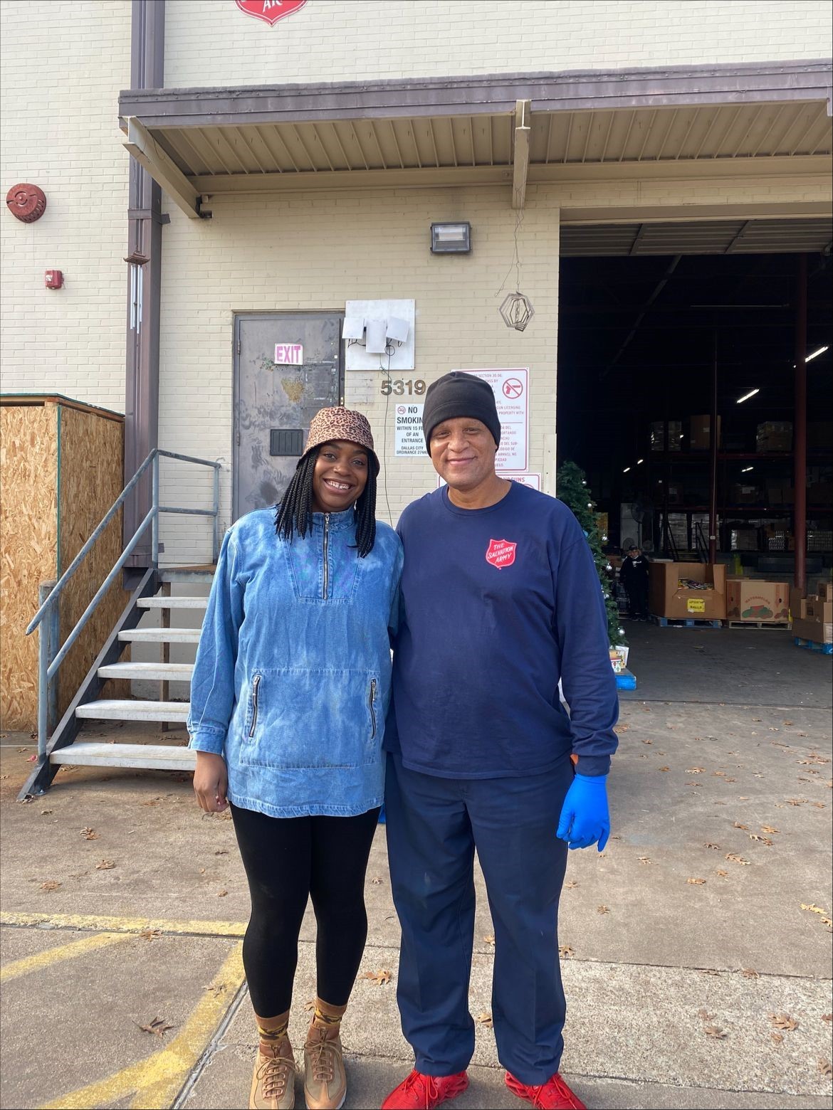 Zahkyia, the Client Services Coordinator, volunteered at her local Salvation Army food pantry. 
