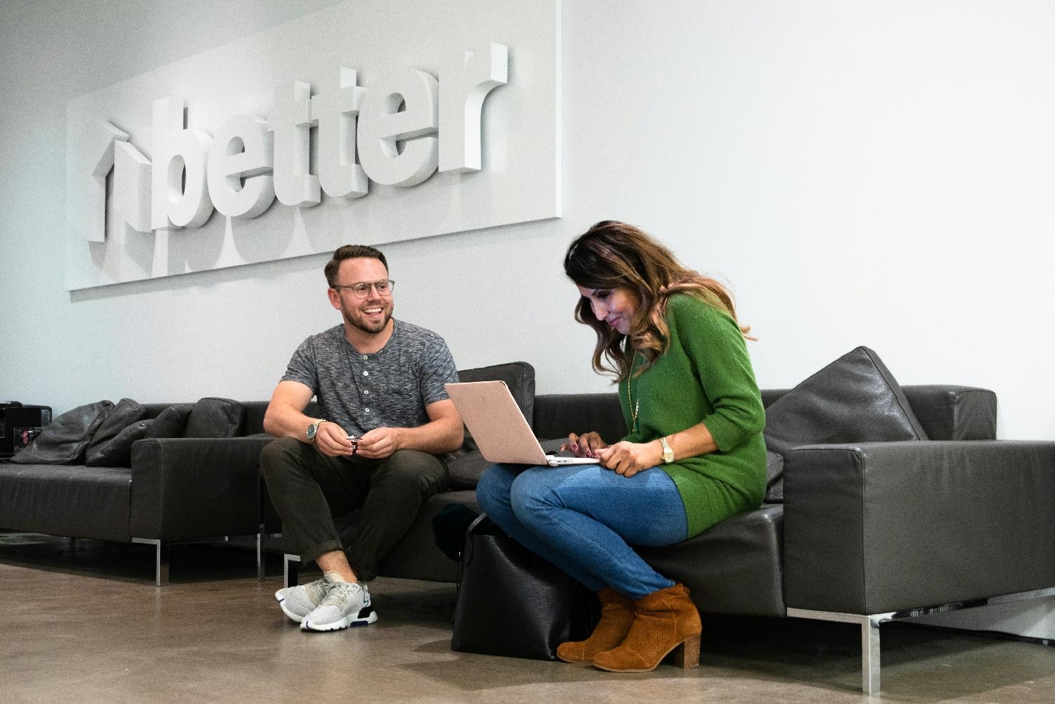 Employees brainstorming ahead of a product launch