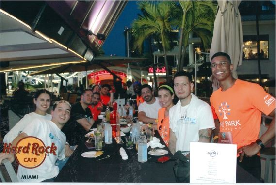 2023 Miami Corporate Run. Our Grovies celebrating a successful post-run dinner.